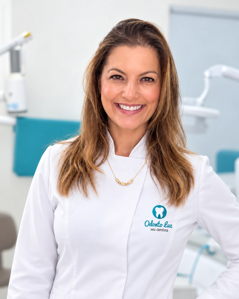 Dra. Wilsielen Sanches Luz no consultório da Odonto Luz