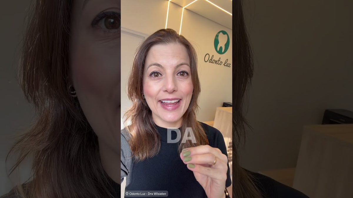 Dra. Wilsielen Sanches Luz, da Odonto Luz, em vídeo sobre como escolher a pasta de dente