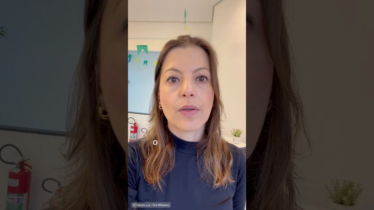 Dra. Wilsielen Sanches Luz, da Odonto Luz, em vídeo sobre o implante dentário que ficou mole