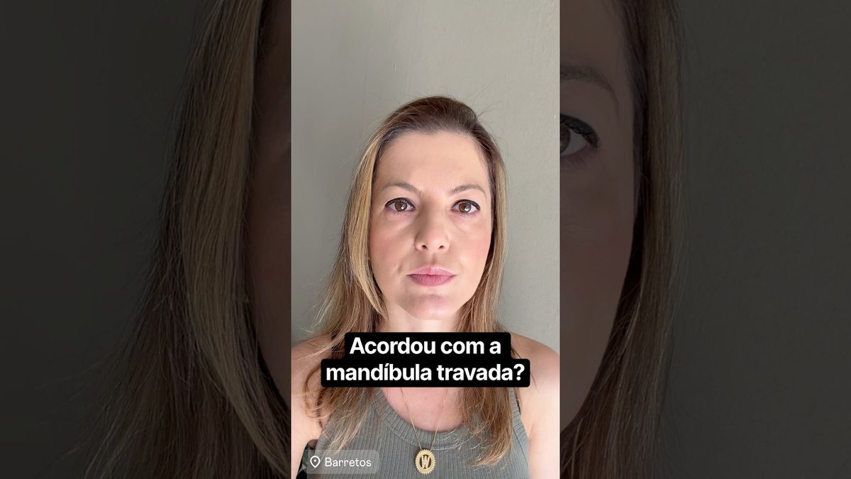 Dra. Wilsielen Sanches Luz, da Odonto Luz, em vídeo sobre acordar com a mandíbula travada