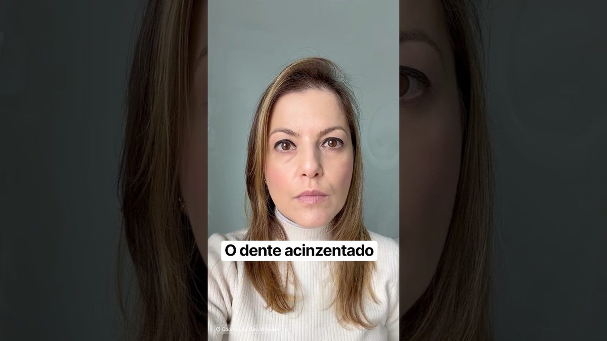 Dra. Wilsielen Sanches Luz, da Odonto Luz, em vídeo sobre o escurecimento de um dente isolado